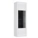 Vitrine >L-Light< in weiss und Klarglas - 63,3x195,2x41,3cm (BxHxT)