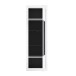 Vitrine >L-Light< in weiss und Klarglas - 63,3x195,2x41,3cm (BxHxT)