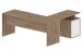 Eckschreibtisch >Novara< in wotan eichefarben, Holzwerkstoff - 100x75x60 (BxHxT)