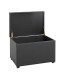 Sitztruhe >52524< in schwarz - 58x42x39cm (BxHxT)