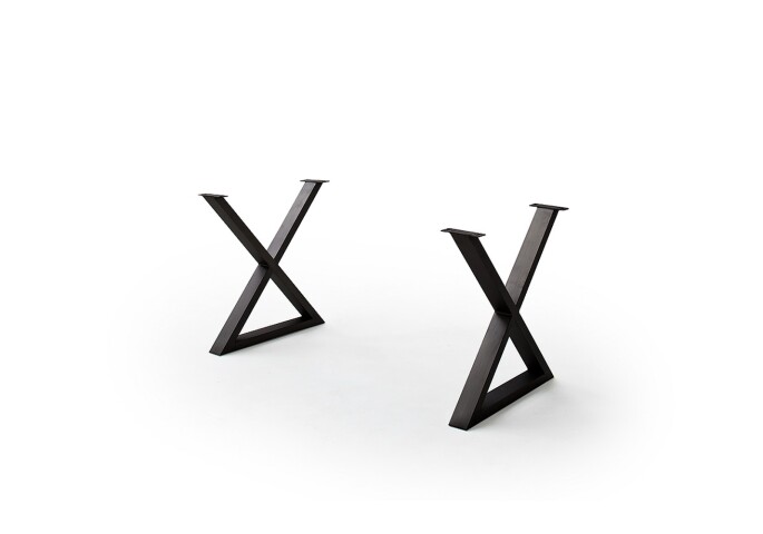 Tischgestell >CALABRIA< (2er-Set) in anthrazit - 73x74x8 (BxHxT)