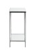 Blumentisch >52288< in chrom, Metall, Spiegel 5 mm - 28x66x28cm (BxHxT)