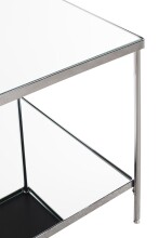 Beistelltisch >54257< in chrom, Metall, Spiegel 5 mm - 45x46x45cm (BxHxT)