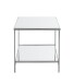 Beistelltisch >54257< in chrom, Metall, Spiegel 5 mm - 45x46x45cm (BxHxT)