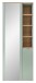 Garderobenschrank >Bari< in Schilfgrün matt - 78x202x38 (BxHxT)