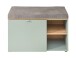 Schuhbank >Bari< in Schilfgrün matt, MDF, Spannplatte - 78x50x38cm (BxHxT)