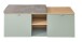 Schuhbank >Bari< in Schilfgrün matt, MDF, Spannplatte - 128x50x38cm (BxHxT)