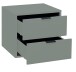 Nachtkommode >Bonnie< in pine green matt lack - 51x47x45cm (BxHxT)