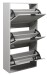 Schuhkipper >Bonnie< in kreidegrau matt lack - 61x126x25cm (BxHxT)