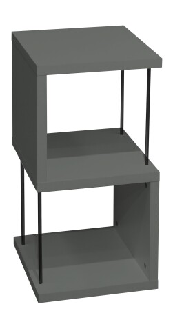 Regal >Sticks< in pine green matt lack - 33x65x33cm (BxHxT)