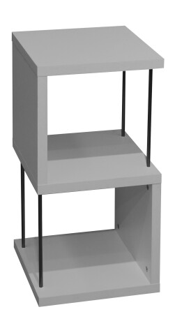 Regal >Sticks< in kreidegrau matt lack - 33x65x33cm (BxHxT)