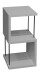 Regal >Sticks< in kreidegrau matt lack - 33x65x33cm (BxHxT)