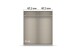 Schwebetürenschrank >Aurelia< in weiß Hochglanz - 175x210x59 (BxHxT)