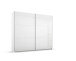 Schwebetürenschrank >Aurelia< in weiß Hochglanz - 218x210x59 (BxHxT)