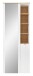 Garderobenschrank >Bari< in Weiß matt, MDF, Spannplatte - 78x202x38cm (BxHxT)