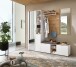 Garderobenschrank >Bari< in Weiß matt, MDF, Spannplatte - 78x202x38cm (BxHxT)