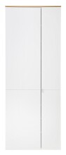 Schuhschrank >Bari< in Weiß matt, MDF, Spannplatte - 78x202x38cm (BxHxT)