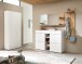 Schuhschrank >Bari< in Weiß matt, MDF, Spannplatte - 78x202x38cm (BxHxT)