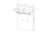 Garderobenpaneel >Bari< in Artisan Eiche Dekor - 78x117x30cm (BxHxT)