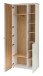 Garderoben-Set >Bari< in Weiß matt, MDF, Spannplatte - 264x202x38cm (BxHxT)