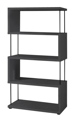 Regal >Sticks< in anthrazit matt lack - 66x126x33cm (BxHxT)