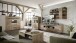 Glasvitrine >Bellano< in Viking Oak Dekor, MDF, Spannplatte - 90x128x38 (BxHxT)