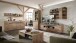 Wohnwand >Bellano< in Viking Oak Dekor, MDF, Spannplatte - 322x202x44cm (BxHxT)