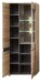 Wohnwand >Bellano< in Viking Oak Dekor, MDF, Spannplatte - 322x202x44cm (BxHxT)