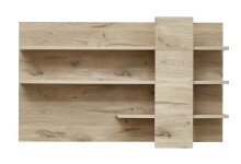 Wohnwand >Bellano< in Viking Oak Dekor, MDF, Spannplatte - 332x186x44cm (BxHxT)