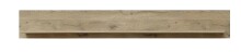 Wohnwand >Bellano< in Viking Oak Dekor, MDF, Spannplatte - 309x185x44cm (BxHxT)