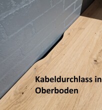 Lowboard >Core< in schilfgrün supermatt Dekor - 240x77x44 (BxHxT)