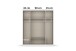 Drehtürenschrank >Davoa< in alpinweiß / Eiche Artisan / Spiegel - B/H/T: 181/210/54 cm
