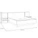 Bettanlage >Bellevue< in Schwarz Eiche/ Schlammeiche  - 284,6x96,5x208,7 (BxHxT)