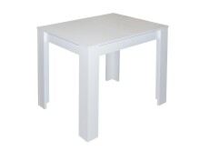 Esstisch >Pit< in weiß matt - 80x75x60cm (BxHxT)