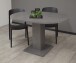 Säulen-Esstisch >Tap< (ausziehbar bis 130cm) in graphit - 90/130x76x90cm (BxHxT)