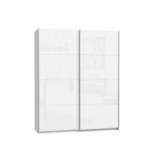 Schwebetürenschrank >Starlet Plus< in Weiß/ Weiß Glanz, 170,3x209,7x61,2cm B/H/T
