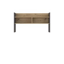 Schreibtischaufsatz >Modultrick< in Grau/ Artisan Eiche Dekor, 109,6x60x25,8cm B/H/T