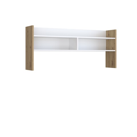 Schreibtischaufsatz >Modultrick< in Artisan Eiche/ Weiß - 139,6x60x25,8 (BxHxT)
