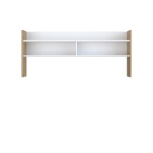 Schreibtischaufsatz >Modultrick< in Artisan Eiche/ Weiß - 139,6x60x25,8 (BxHxT)