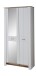 Schuhschrank >Dijon< in Ashgrey Dekor, MDF, Spannplatte - 98x201x38cm (BxHxT)