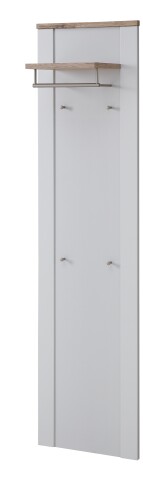 Garderobenpaneel >Dijon< in Ashgrey Dekor, MDF, Spannplatte - 48x188x30 (BxHxT)