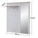 Garderobenspiegel >Dijon< in Ashgrey Dekor - 130x154x30 (BxHxT)