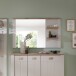 Garderobenspiegel >Dijon< in Ashgrey Dekor, MDF, Spannplatte - 130x80x17 (BxHxT)