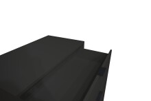 Kommode >Bonnie< in anthrazit matt lack - 81x80x45cm (BxHxT)