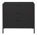 Kommode >Bonnie< in anthrazit matt lack - 81x80x45cm (BxHxT)