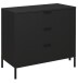 Kommode >Bonnie< in anthrazit matt lack - 81x80x45cm (BxHxT)