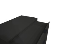 Nachtkommode >Bonnie< in anthrazit matt lack - 51x60x45cm (BxHxT)