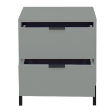 Nachtkommode >Bonnie< in pine green matt lack - 51x60x45cm (BxHxT)