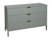 Schubkastenkommode >Bonnie< in pine green matt lack - 119x80x45cm (BxHxT)