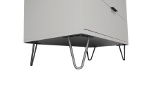 Schubkastenkommode >Bonnie< in kreidegrau matt lack - 119x101x45cm (BxHxT)